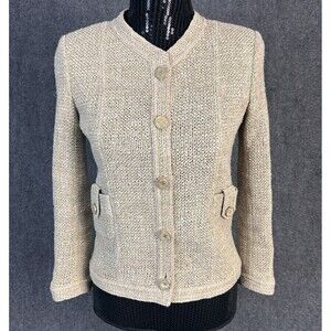 Chanel Paris to Seoul Tweed Jacket Brown Beige Size 36 / 4 US luxury Designer